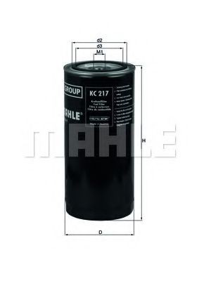 Filtro combustible Mahle Original KC217 precio, desde 24,09 EUR